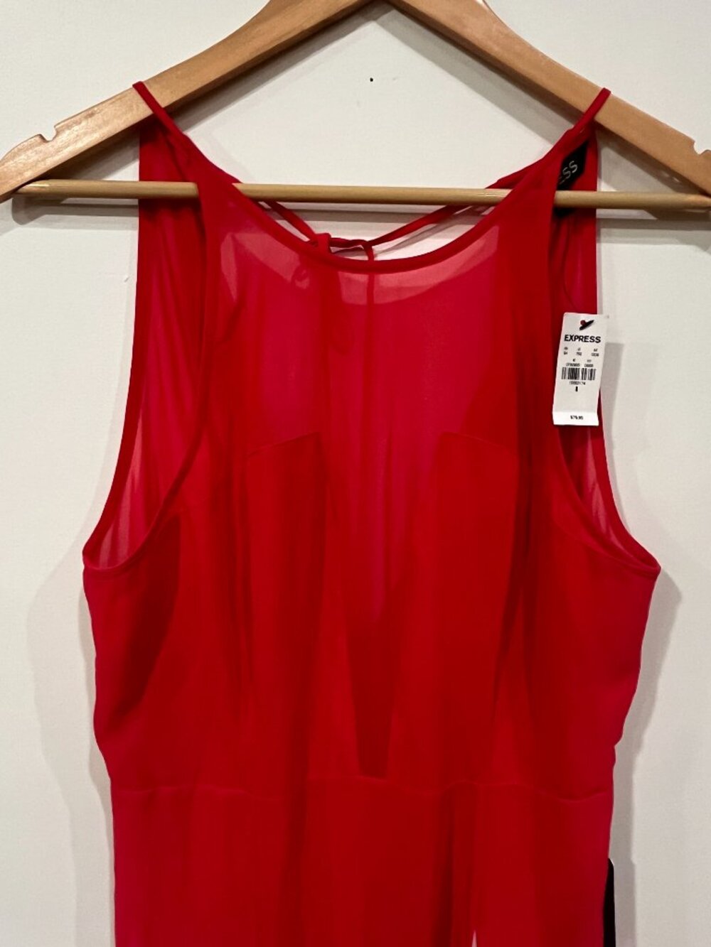 Express High Neck Godet Evening Dress - Picture 10 of 12